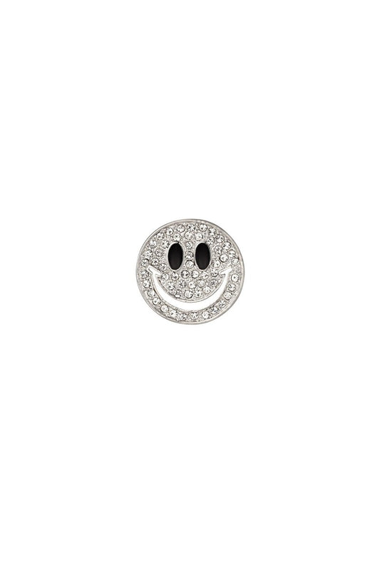 Strass Broche met Smiley DesignRojaluxe