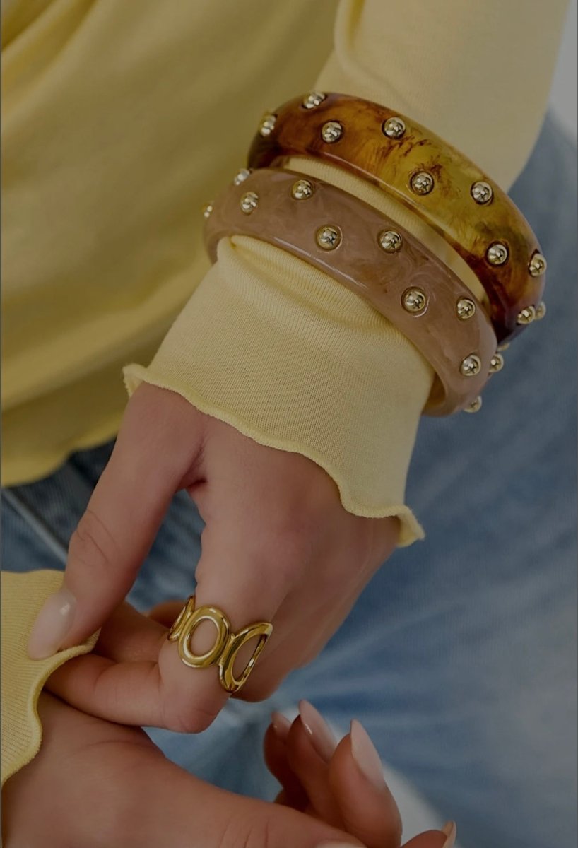 Studded Resin BangleRojaluxe