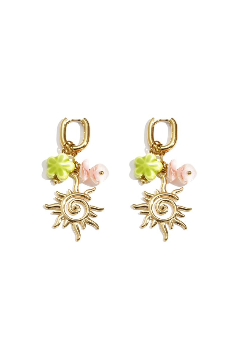 Sunny Charms Hoop EarringsRojaluxe