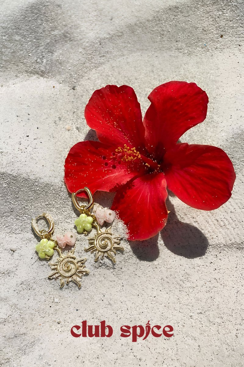 Sunny Charms Hoop EarringsRojaluxe
