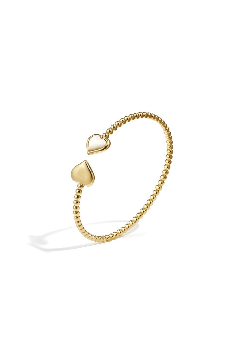Symmetrisch gestipte bangle met gedetailleerde uiteindenRojaluxe