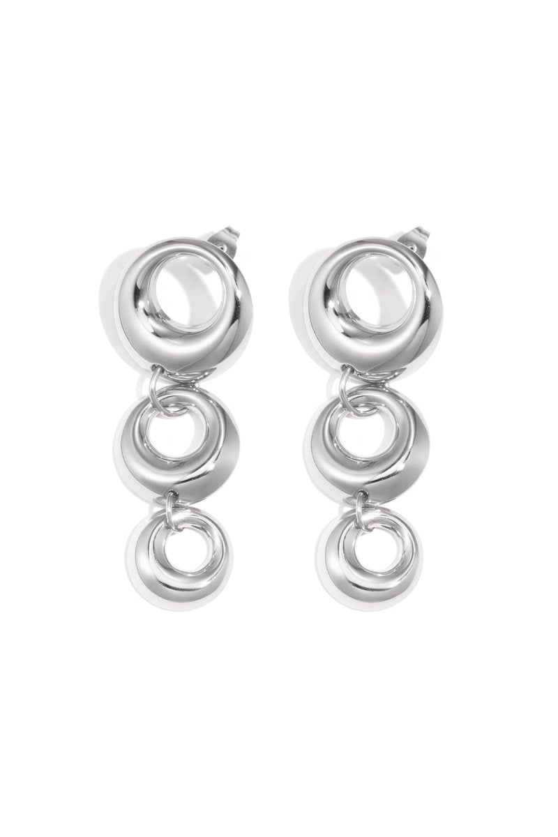 Triple Circle Dangle Oorbellen - 2 kleurenRojaluxe
