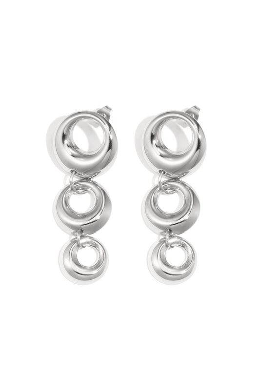 Triple Circle Dangle Oorbellen - 2 kleurenRojaluxe
