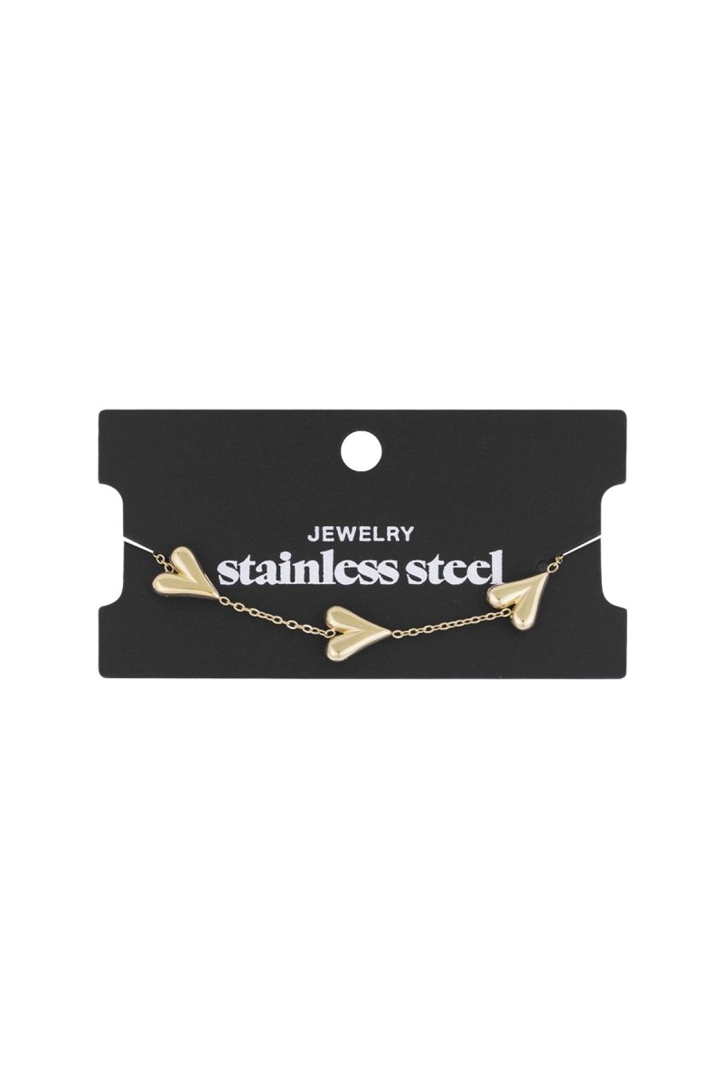 Triple Heart BraceletRojaluxe