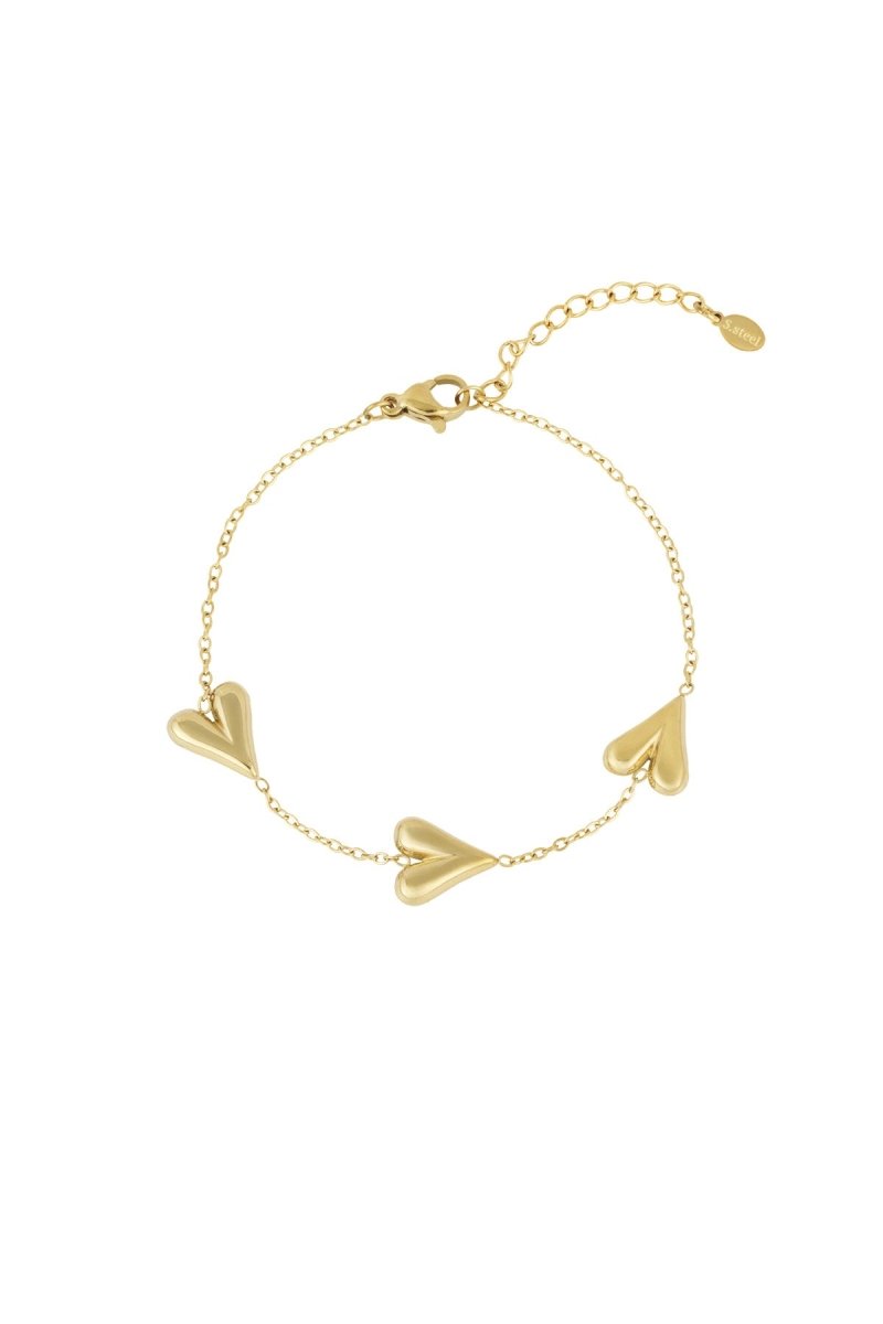Triple Heart BraceletRojaluxe