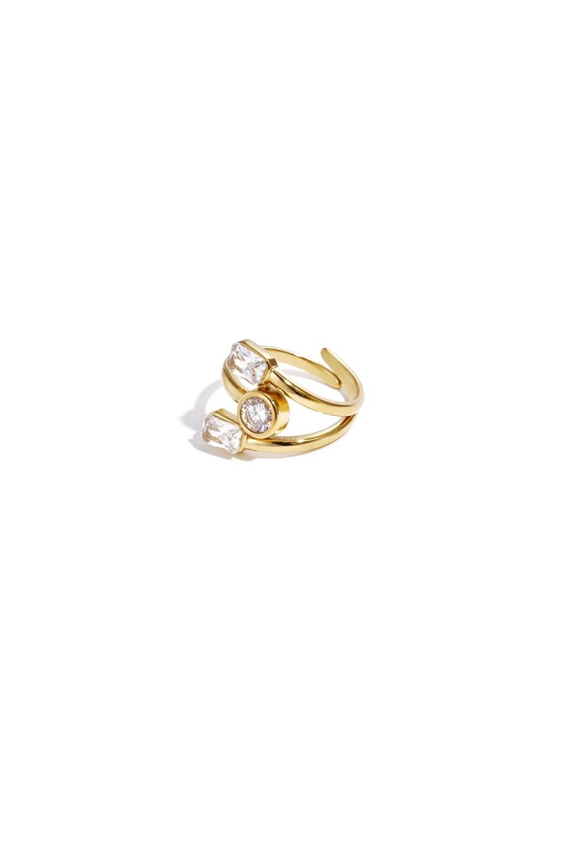Triple Shine Statement Ring - 2 kleurenRojaluxe