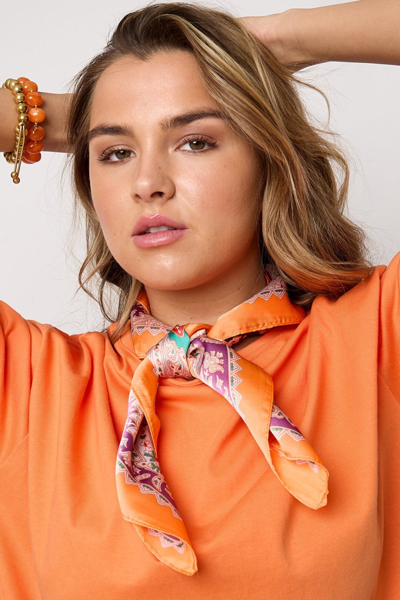 Zomersjaals met bloemenprint, casual, polyester, dagelijkse accessoiresRojaluxe