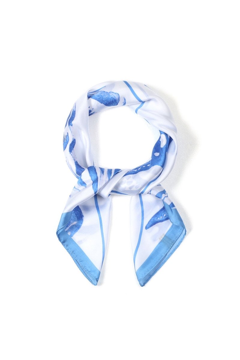 Zomersjaals met schildpadmotief, vakantieprint, polyester, vakantie-/strandaccessoiresRojaluxe